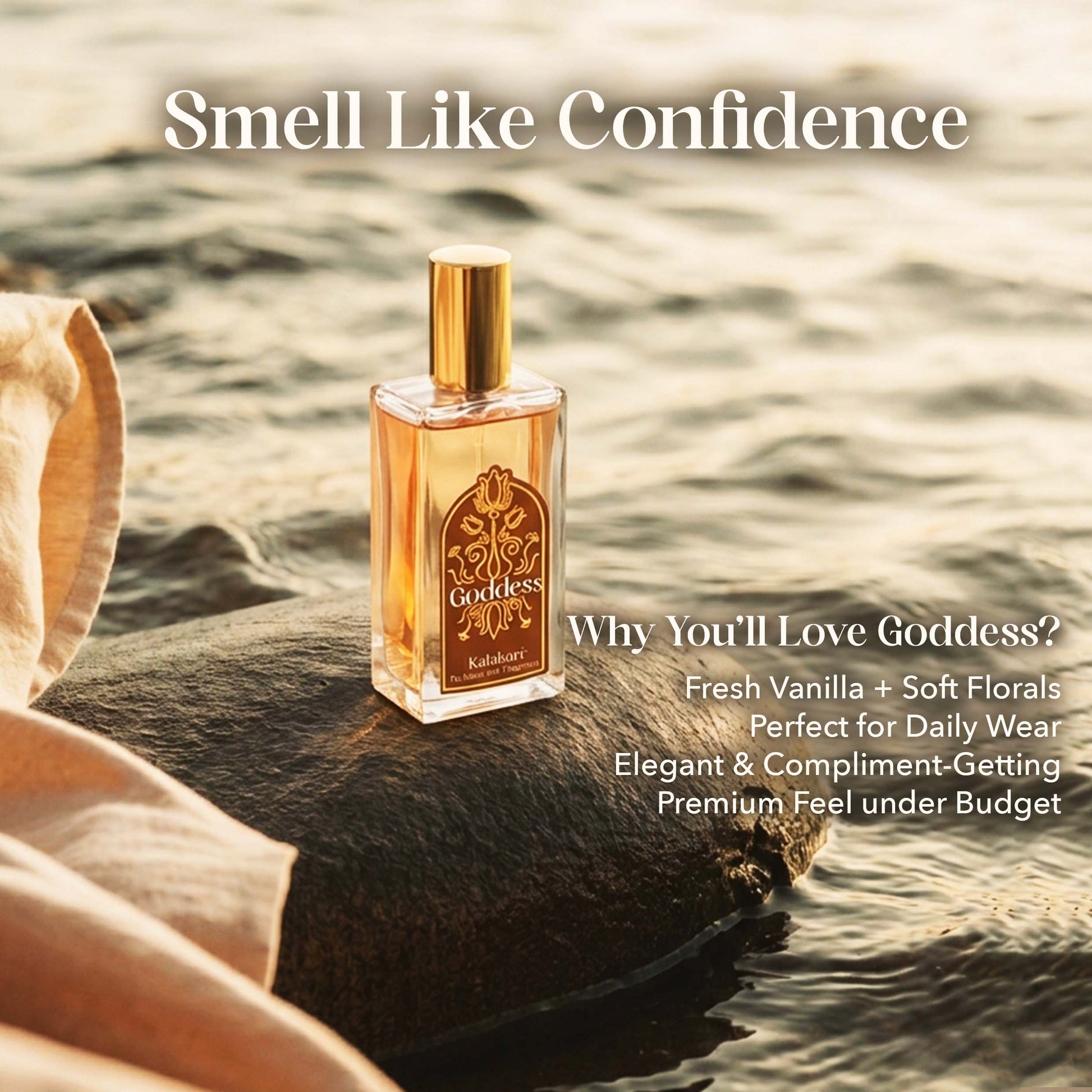 Kalakari Goddess Perfume – Long Lasting Unisex Fragrance | Vanilla Floral Scent