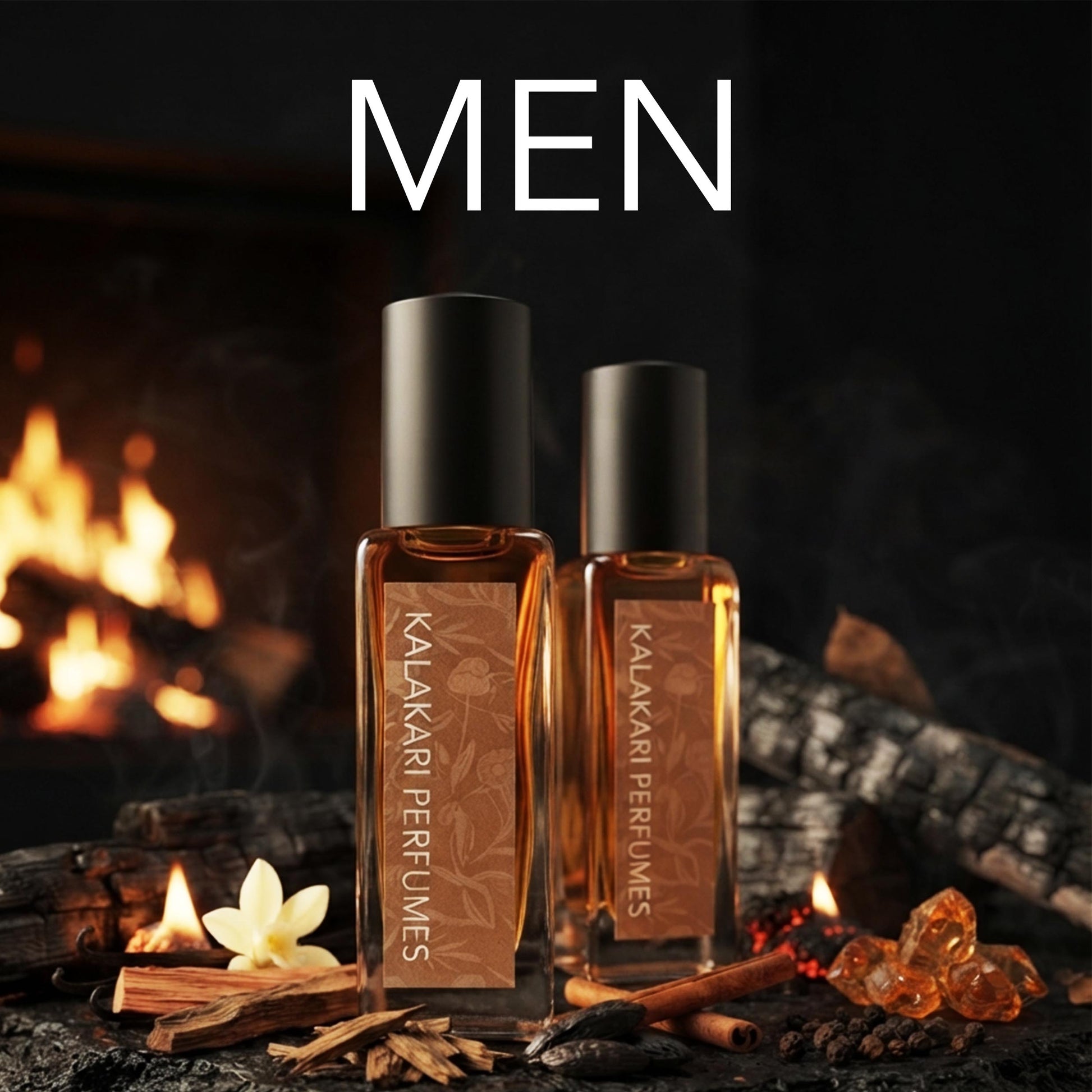 MEN - 2 Perfume set Bonfire Powder tester