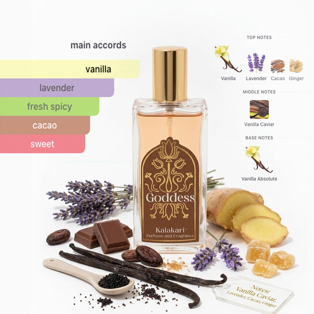 Kalakari Goddess Perfume – Long Lasting Unisex Fragrance | Vanilla Floral Scent