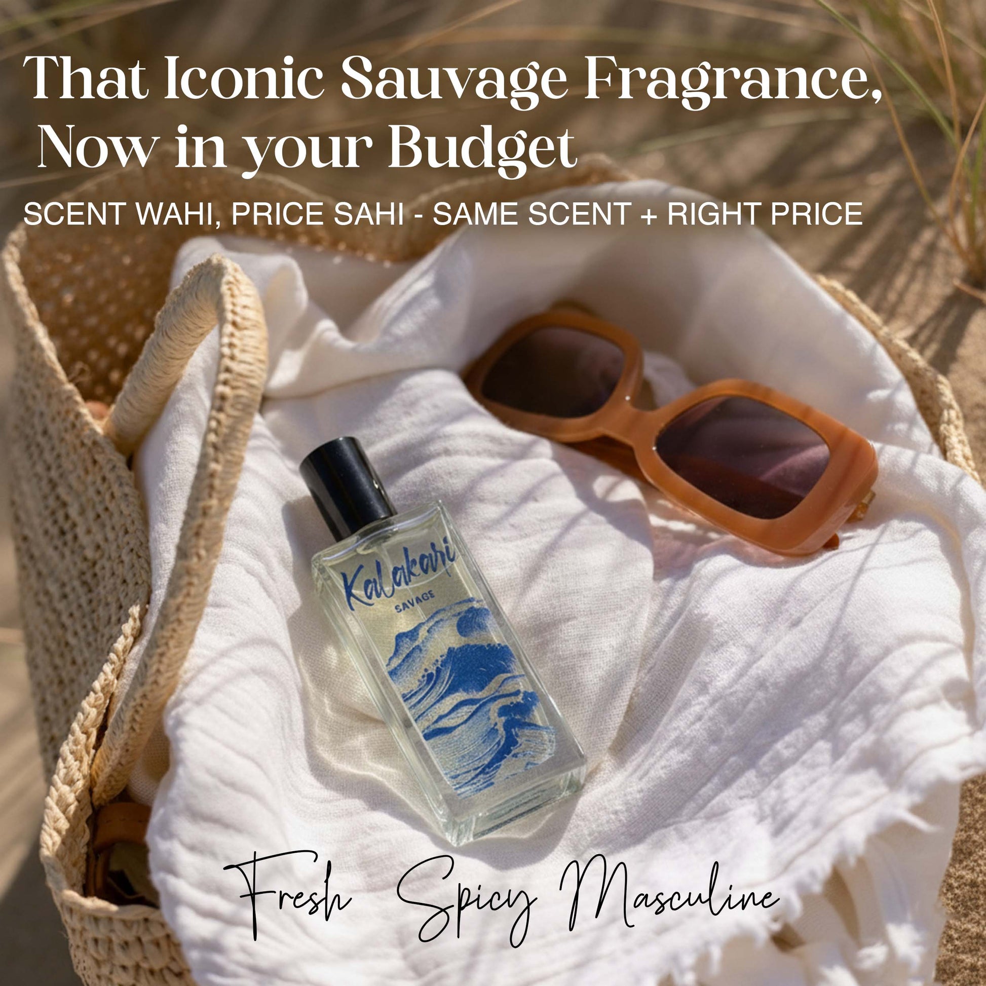 Savage - ocean Cool with spicy kalakari perfume
