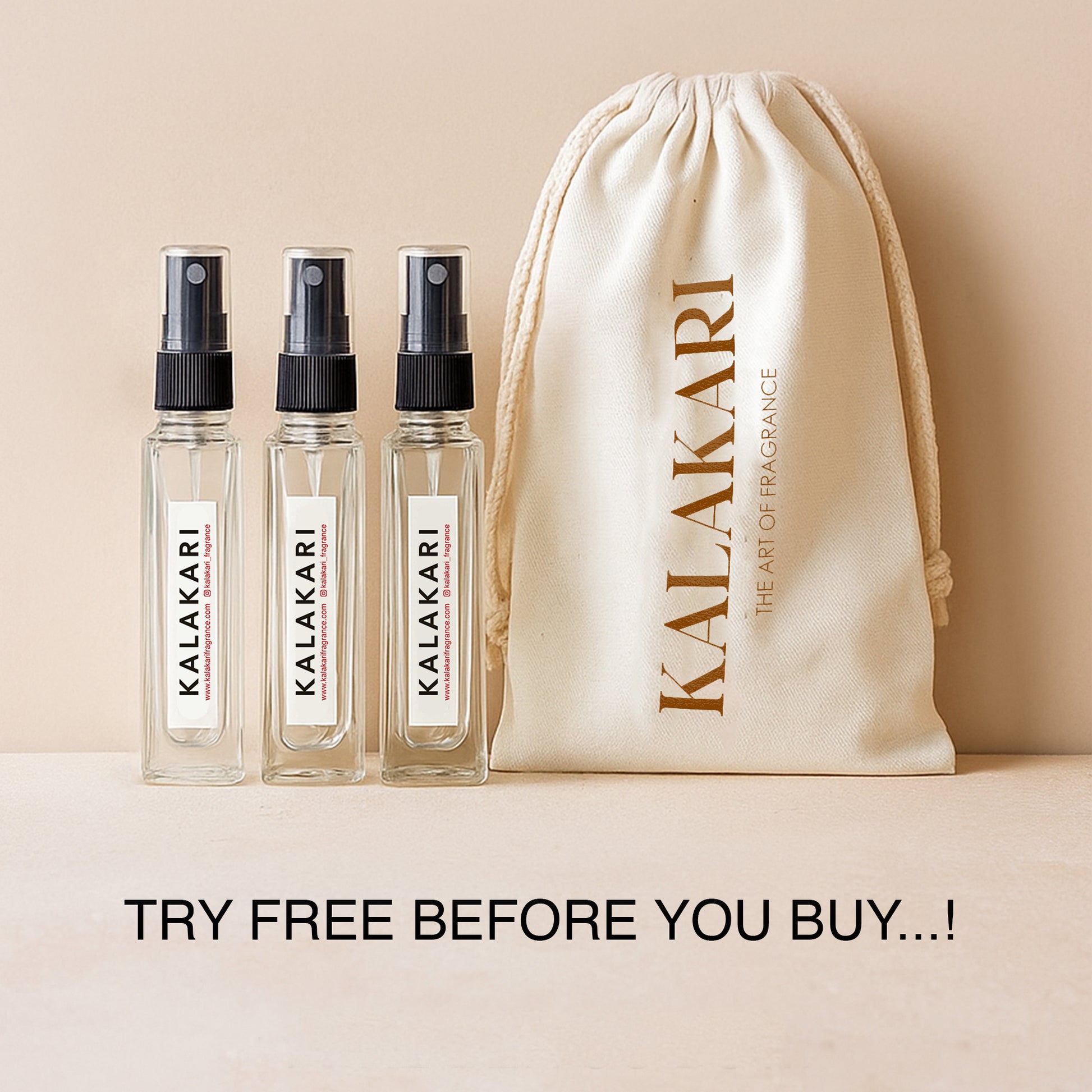 Men Set of 3 kalakari Perfumes testers
