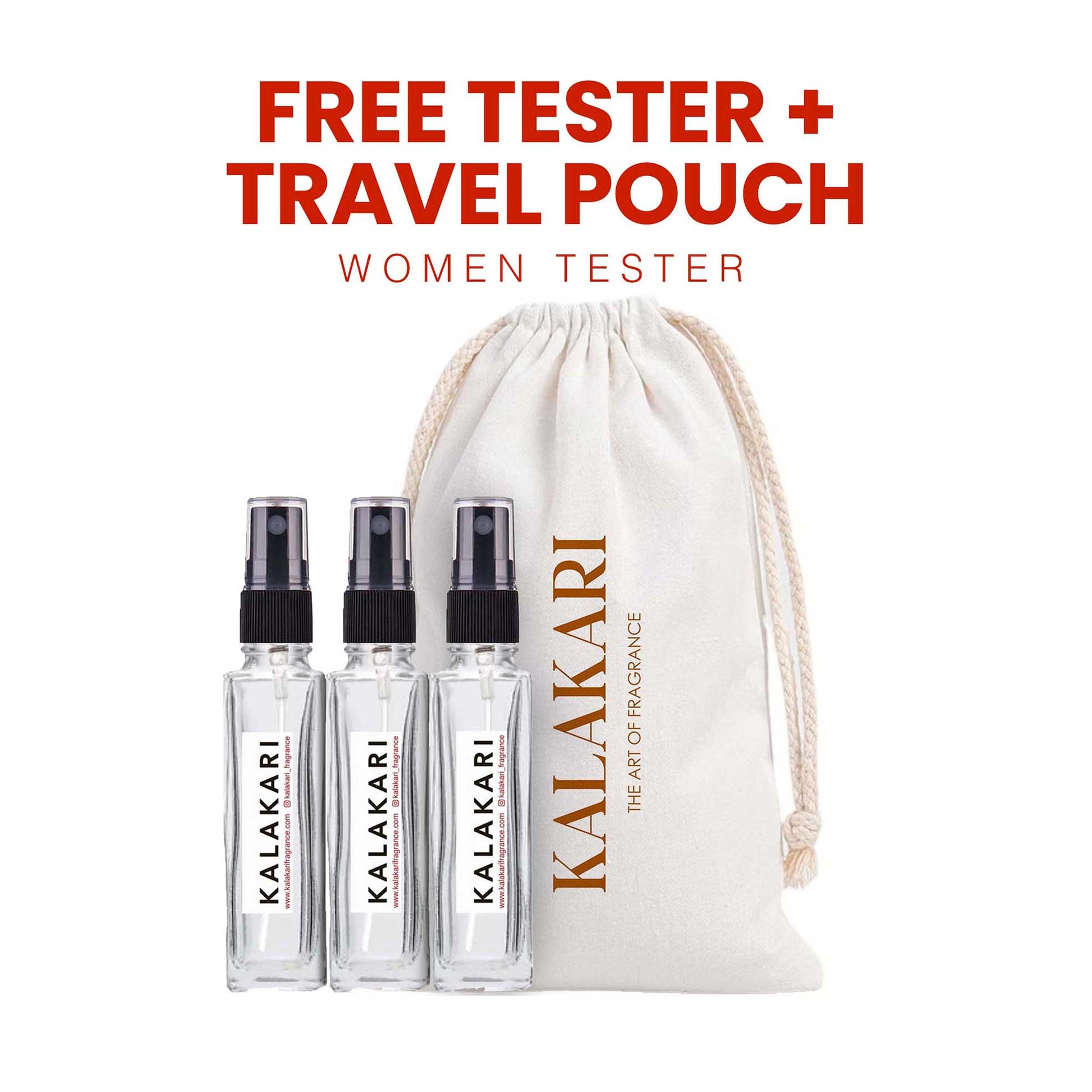 WOMEN Set of 3 kalakari Perfumes testers